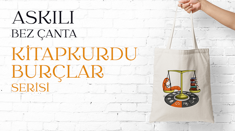 Askılı Bez Çanta Kitapkurdu Burçlar Serisi Grup Görseli