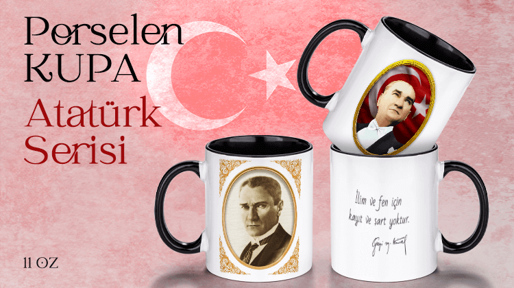 Porselen Kupa Atatürk Serisi Görseli