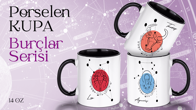 Porselen Kupa - Burçlar Serisi Görseli