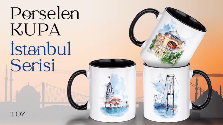 Porselen Kupa İstanbul Serisi Görseli