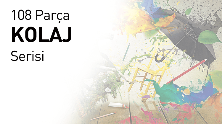 108 Parça Ahşap Puzzle Kolaj Serisi Grup Görseli