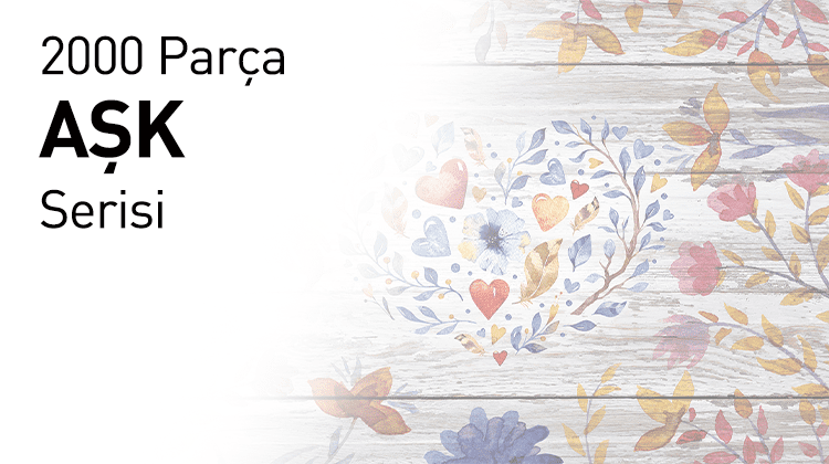 2000 Ahşap Parçalı Puzzle Aşk Serisi Görseli