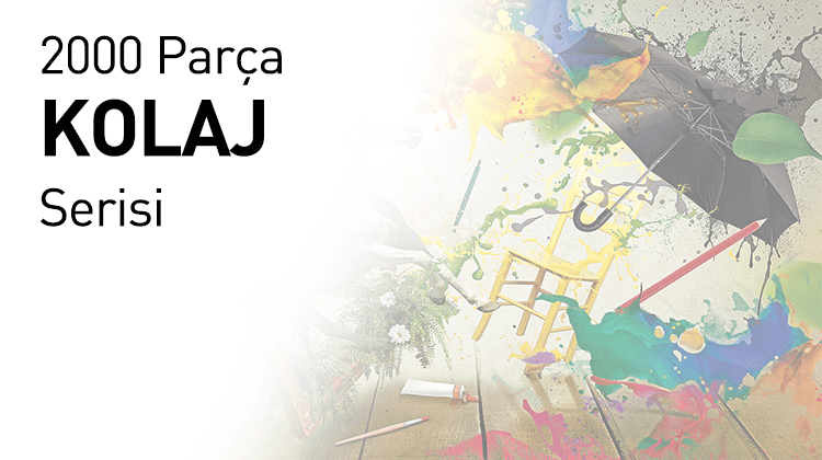 2000 Ahşap Parçalı Puzzle Kolaj Serisi Görseli