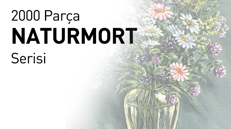 2000 Ahşap Parçalı Puzzle Naturmort Serisi Görseli