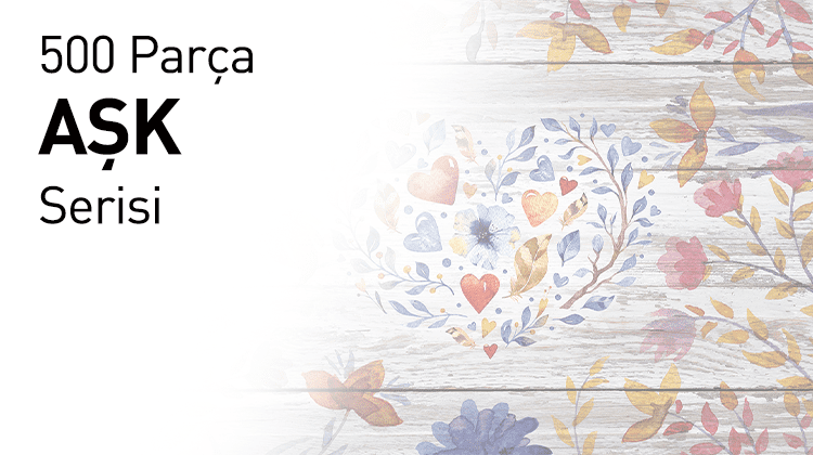 500 Ahşap Parçalı Puzzle Aşk Serisi Görseli
