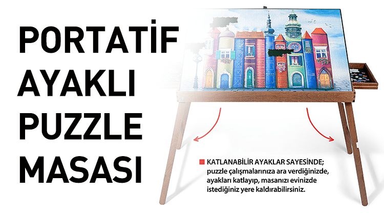 Portatif Ayaklı Puzzle Masası Görseli