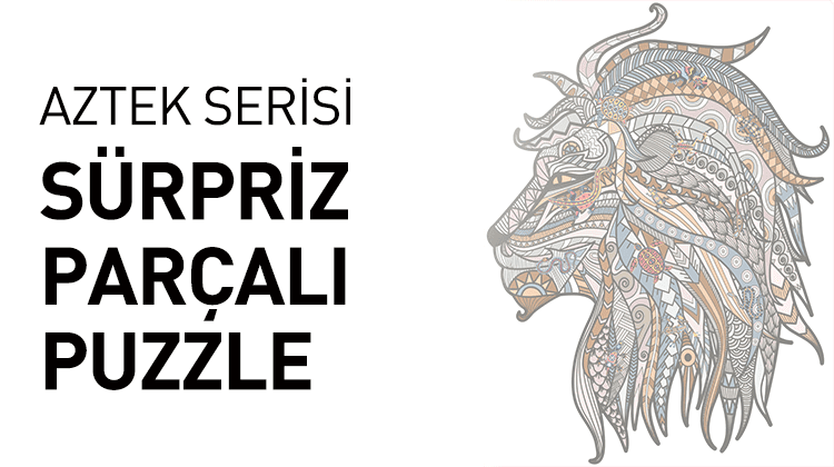Sürpriz Ahşap Parçalı Aztek Puzzle Serisi Görseli